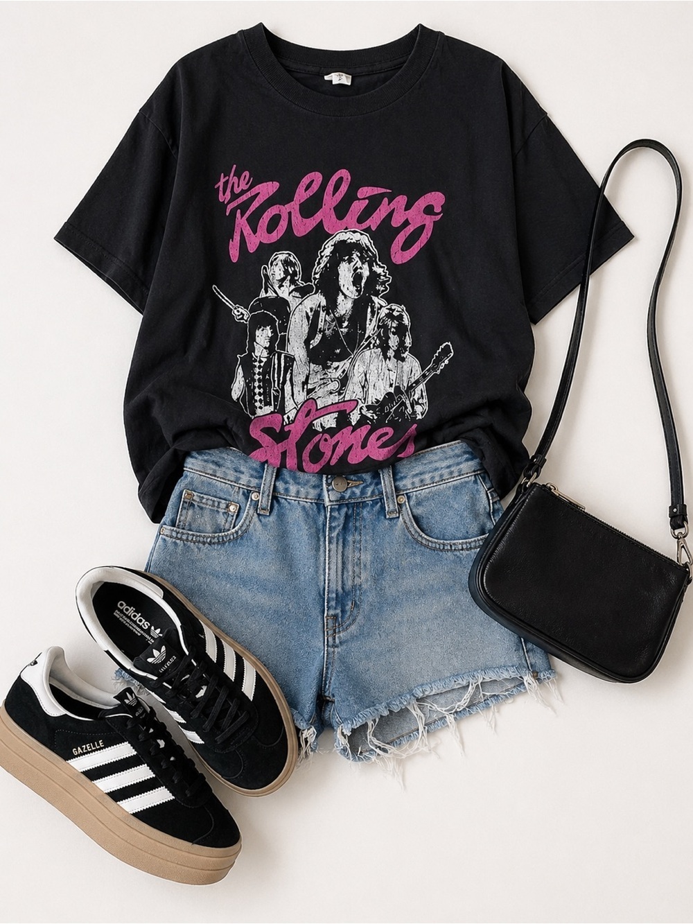 Rolling Stones Black Graphic T-Shirt